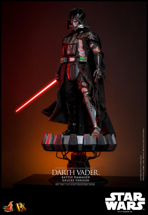 Vaderbattle (13) Hot Toys Star Wars - Darth Vader Battle Damaged Deluxe Edition - Imagen 14