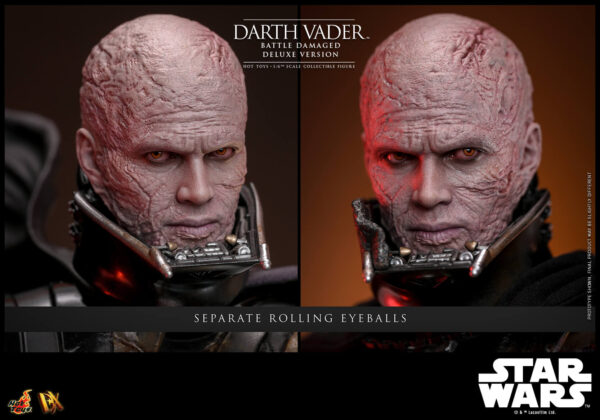 Vaderbattle (17) Hot Toys Star Wars - Darth Vader Battle Damaged Deluxe Edition - Imagen 18