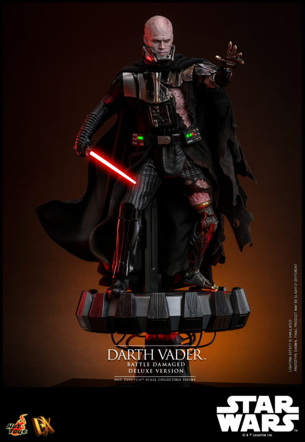 Vaderbattle (6) Hot Toys Star Wars - Darth Vader Battle Damaged Deluxe Edition - Imagen 7