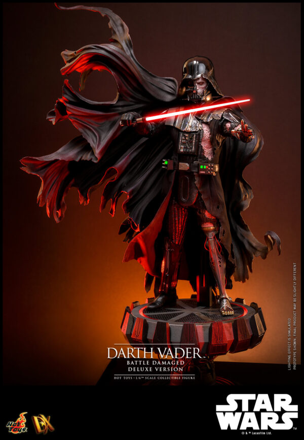 Vaderbattle (8) Hot Toys Star Wars - Darth Vader Battle Damaged Deluxe Edition - Imagen 9