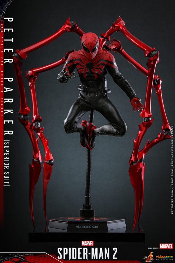 spsup (10) Hot Toys Spider-Man 2 PS5 - Spider-man Superior Suit - Imagen 11