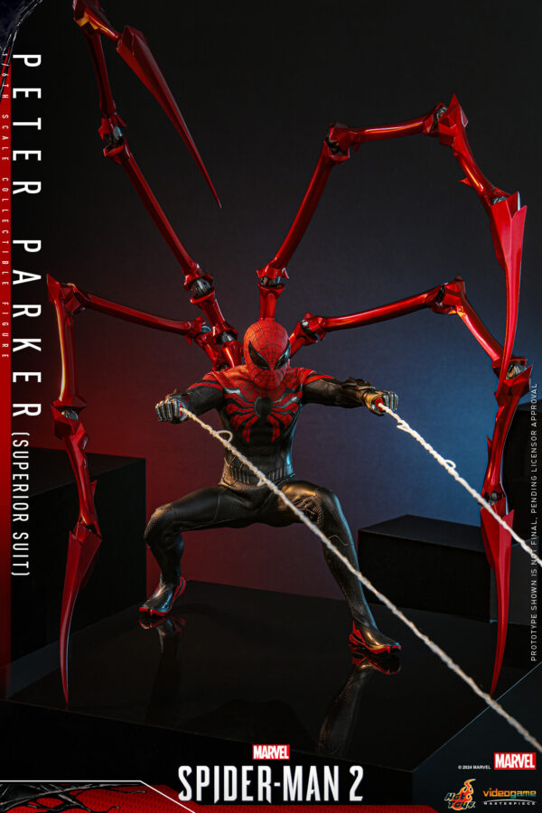 spsup (11) Hot Toys Spider-Man 2 PS5 - Spider-man Superior Suit - Imagen 12