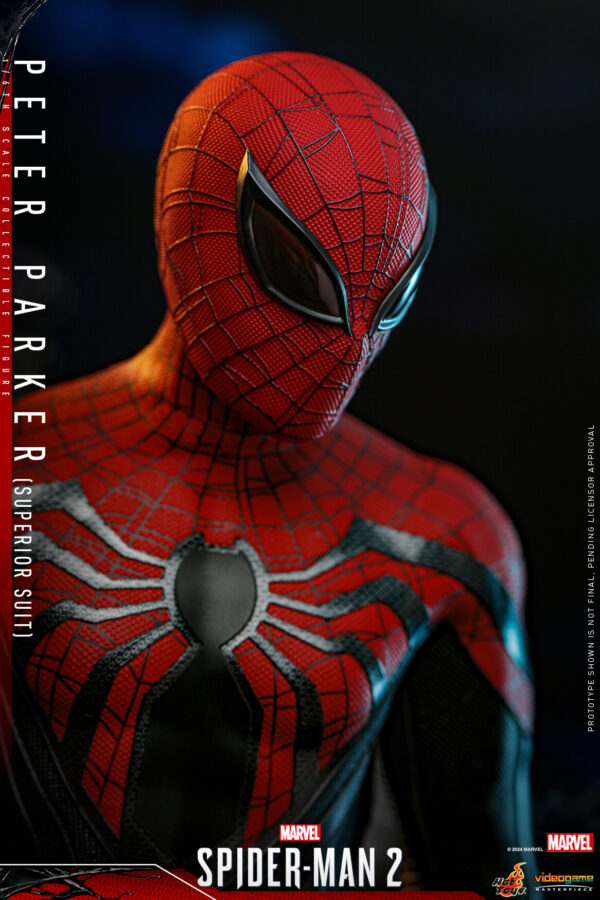 spsup (14) Hot Toys Spider-Man 2 PS5 - Spider-man Superior Suit - Imagen 15