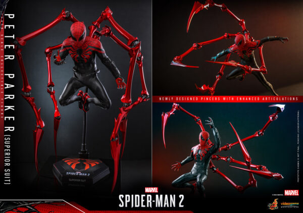 spsup (17) Hot Toys Spider-Man 2 PS5 - Spider-man Superior Suit - Imagen 18
