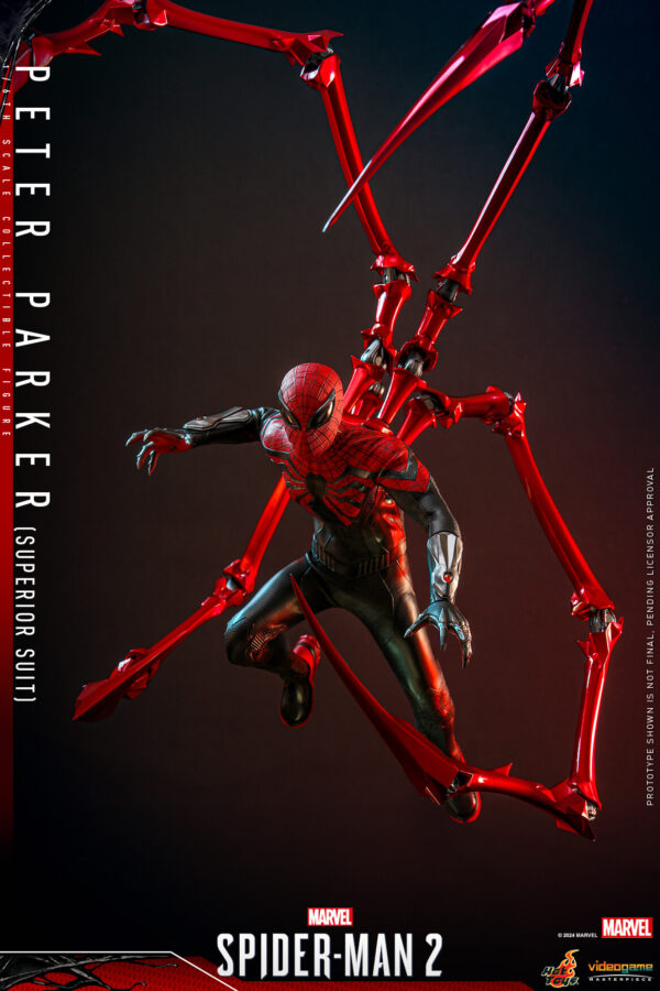 spsup (4) Hot Toys Spider-Man 2 PS5 - Spider-man Superior Suit - Imagen 5