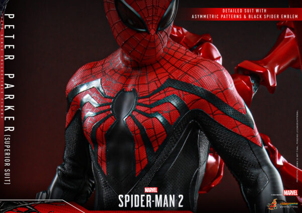 spsup (8) Hot Toys Spider-Man 2 PS5 - Spider-man Superior Suit - Imagen 9