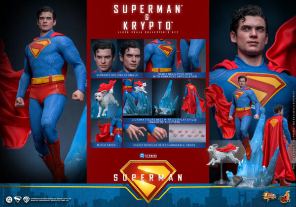 01 - SupermanKrypto Hot Toys Superman 2025 - Superman and Krypto - Imagen 1