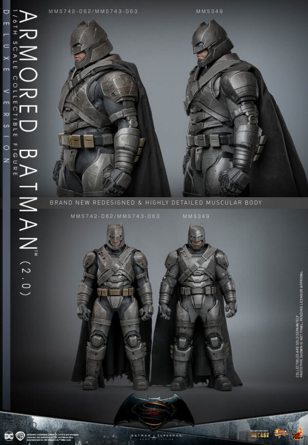 ArmoredDX (19) Hot Toys Batman v Superman Dawn of Justice - Armored Batman (2.0) Deluxe Edition - Imagen 20