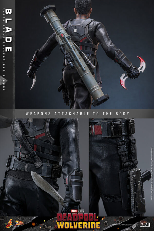 BLADE (19) Hot Toys Deadpool and Wolverine - Blade - Imagen 20