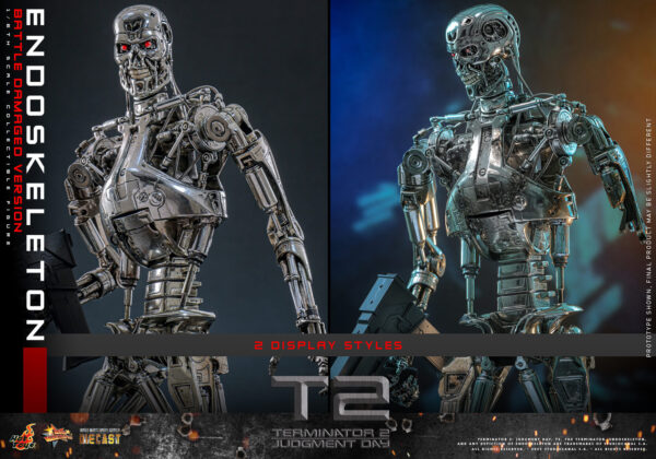 Endo (10) Hot Toys Terminator 2 Judgment Day - Endoskeleton (Battle Damaged Version) - Imagen 11