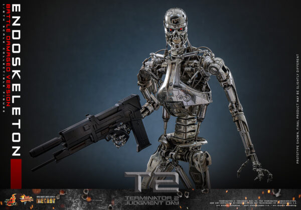 Endo (14) Hot Toys Terminator 2 Judgment Day - Endoskeleton (Battle Damaged Version) - Imagen 15