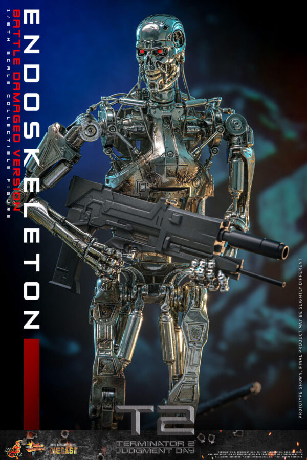 Endo (17) Hot Toys Terminator 2 Judgment Day - Endoskeleton (Battle Damaged Version) - Imagen 18