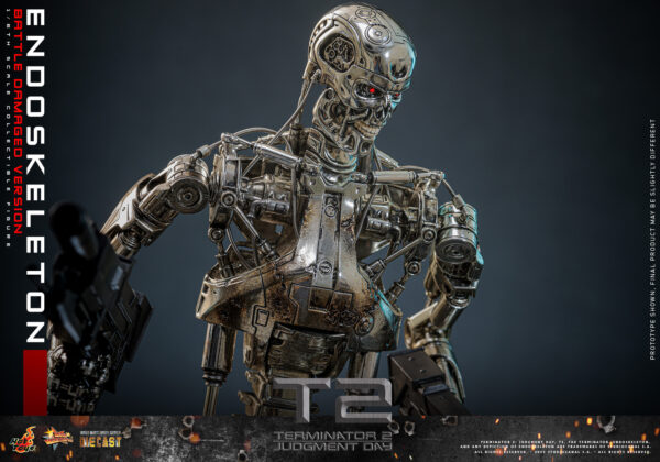 Endo (8) Hot Toys Terminator 2 Judgment Day - Endoskeleton (Battle Damaged Version) - Imagen 9
