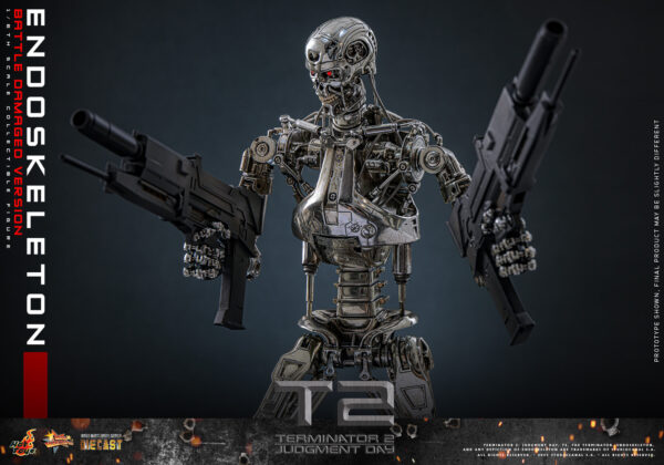 Endo (9) Hot Toys Terminator 2 Judgment Day - Endoskeleton (Battle Damaged Version) - Imagen 10