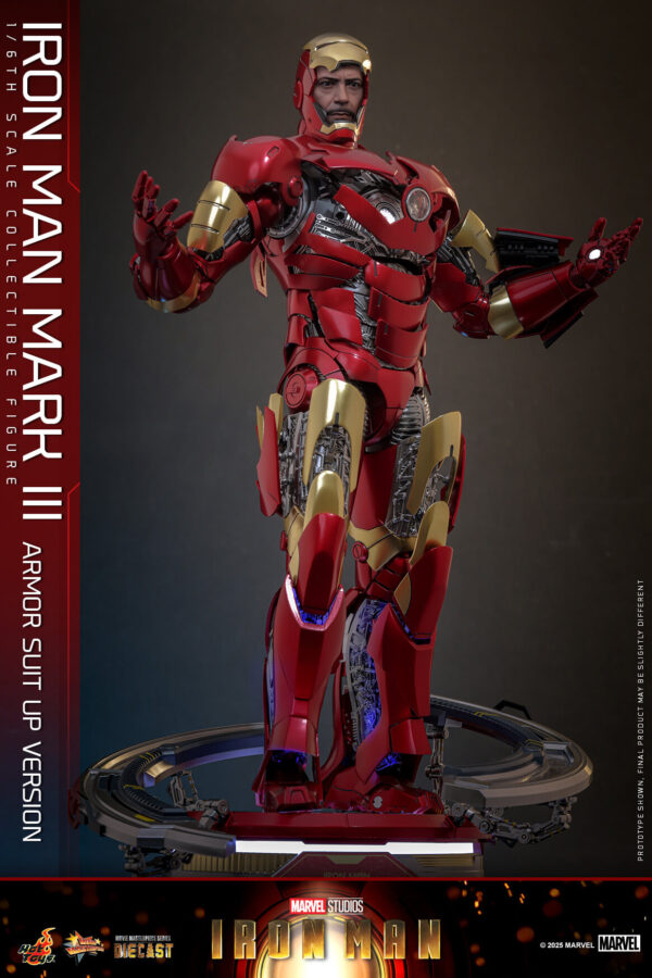 IMsuit (11) Hot Toys Iron Man - Iron Man Mark III Suit Up Version - Imagen 12