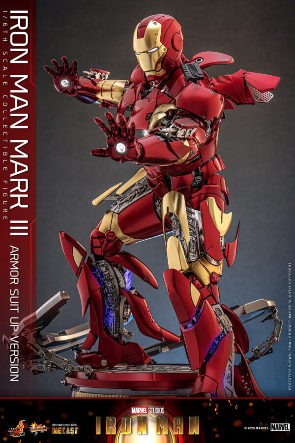 IMsuit (8) Hot Toys Iron Man - Iron Man Mark III Suit Up Version - Imagen 9