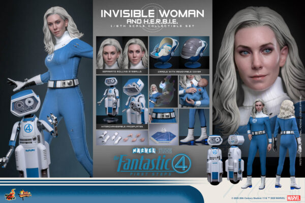 Invher (1) Hot Toys The Fantastic Four First Steps - Invisible Woman and H.E.R.B.I.E. - Imagen 1