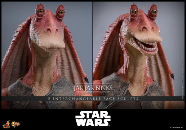 JarJar (6) Hot Toys Star Wars Episode I - Jar Jar Binks - Imagen 7