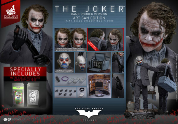 JokerBankAE (1) Hot Toys The Dark Knight - Joker Bank Robber Artisan Edition - Imagen 1