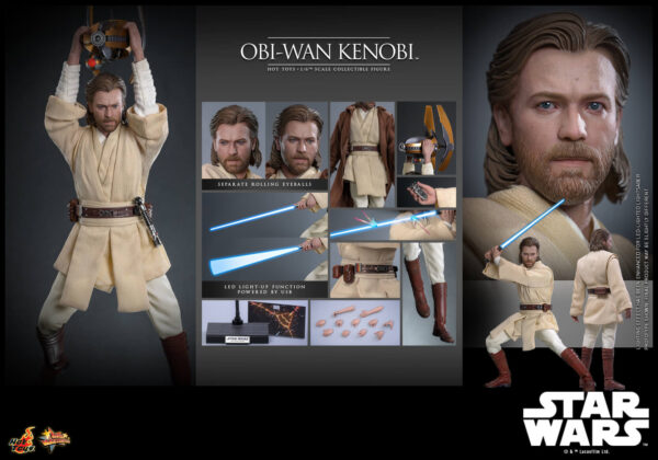 Kenobiep2 (1) Hot Toys Star Wars Episode II - Obi-Wan Kenobi - Imagen 1