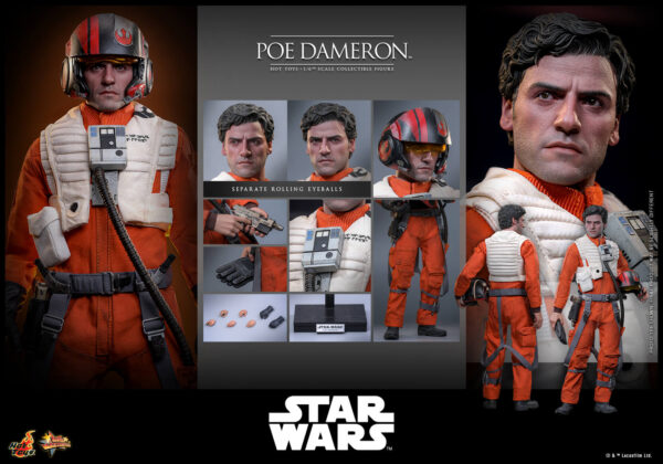 POE (1) Hot Toys Star Wars Episode VII - Poe Dameron - Imagen 1