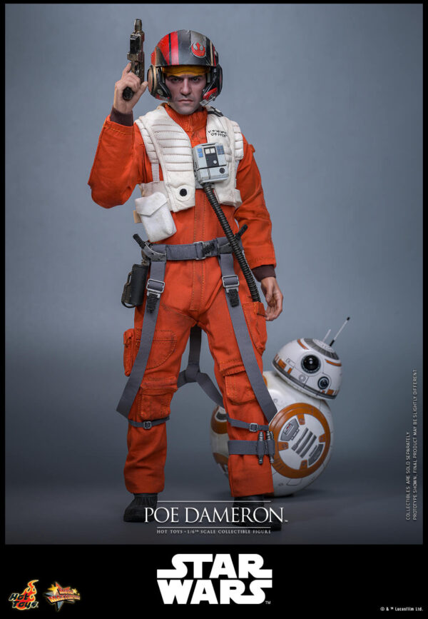 POE (12) Hot Toys Star Wars Episode VII - Poe Dameron - Imagen 13