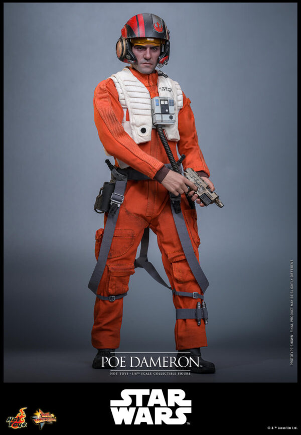 POE (13) Hot Toys Star Wars Episode VII - Poe Dameron - Imagen 14