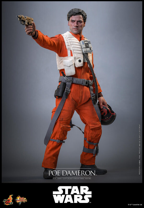 POE (14) Hot Toys Star Wars Episode VII - Poe Dameron - Imagen 15