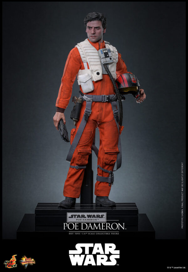 POE (16) Hot Toys Star Wars Episode VII - Poe Dameron - Imagen 17