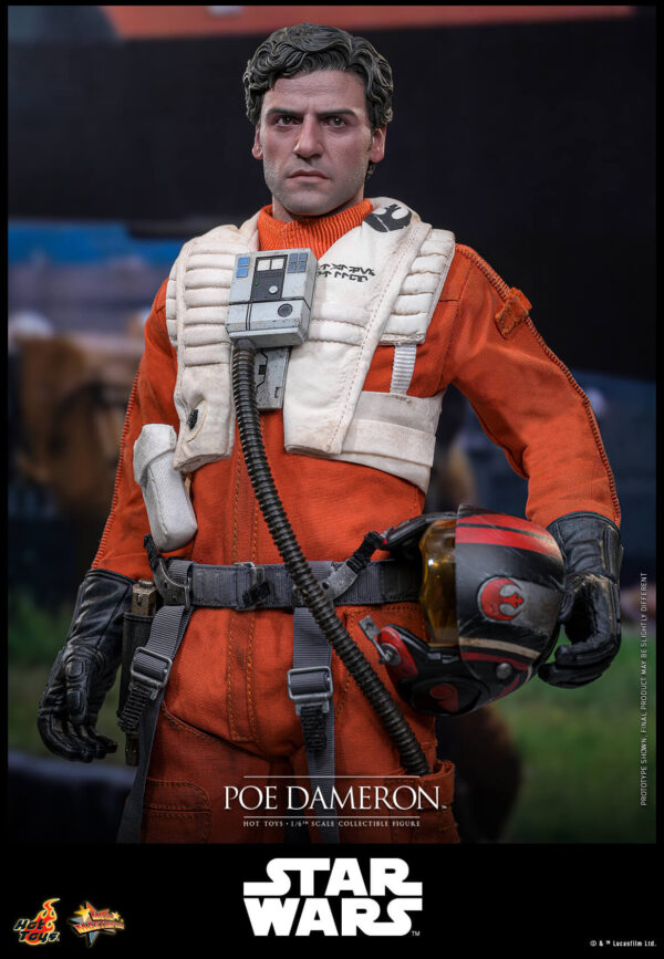 POE (18) Hot Toys Star Wars Episode VII - Poe Dameron - Imagen 19