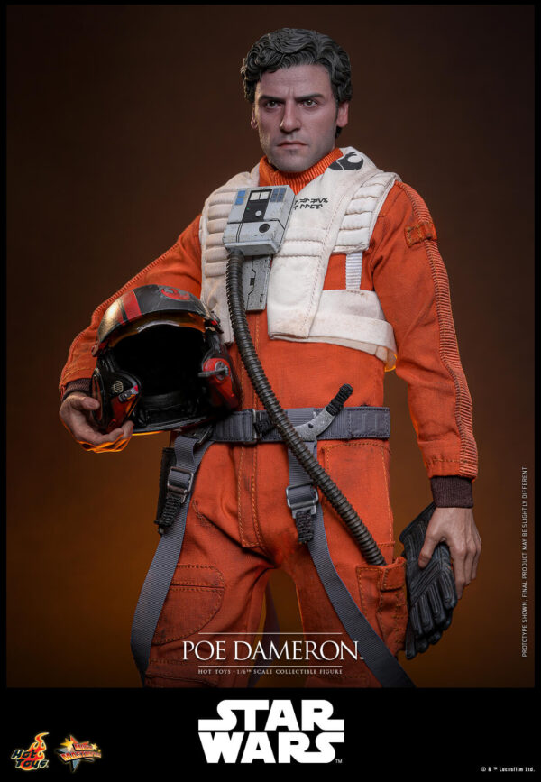 POE (19) Hot Toys Star Wars Episode VII - Poe Dameron - Imagen 20