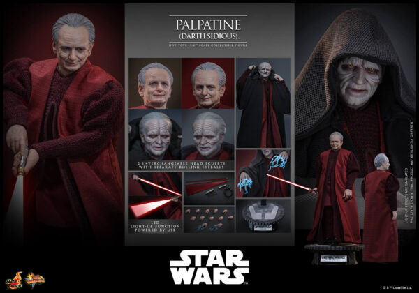 Palpatine (1) Hot Toys Star Wars Episode III - Palpatine Darth Sidious - Imagen 1