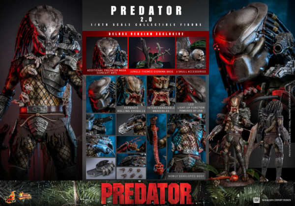 PredDX (1) Hot Toys Predator 1987 - Predator 2.0 Deluxe Edition - Imagen 1