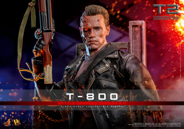 T800BD (12) Hot Toys Terminator 2 Judgment Day - T-800 (2.0) Battle Damaged - Imagen 13