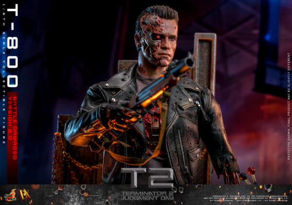 T800BD (5) Hot Toys Terminator 2 Judgment Day - T-800 (2.0) Battle Damaged - Imagen 6