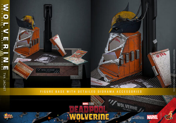 TVA (11) Hot Toys Deadpool and Wolverine - Wolverine TVA Jacket Version - Imagen 12