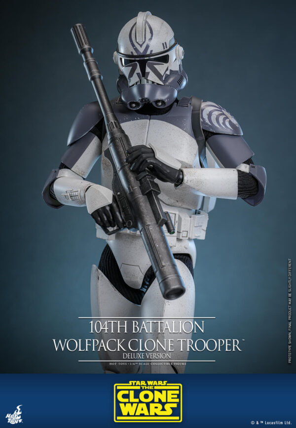 Wolfpack (11) Hot Toys Star Wars The Clone Wars - 104Th Batalion Wolfpack Clone Trooper Deluxe - Imagen 12