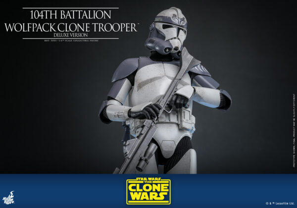 Wolfpack (14) Hot Toys Star Wars The Clone Wars - 104Th Batalion Wolfpack Clone Trooper Deluxe - Imagen 15