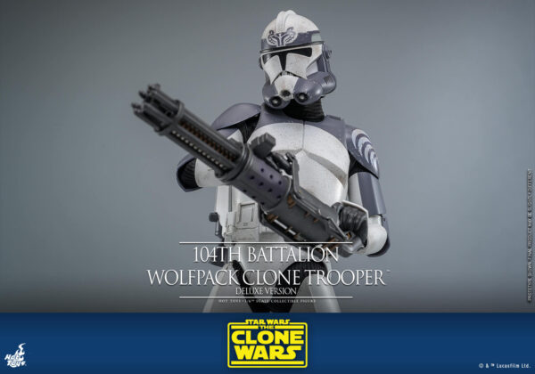 Wolfpack (2) Hot Toys Star Wars The Clone Wars - 104Th Batalion Wolfpack Clone Trooper Deluxe - Imagen 3