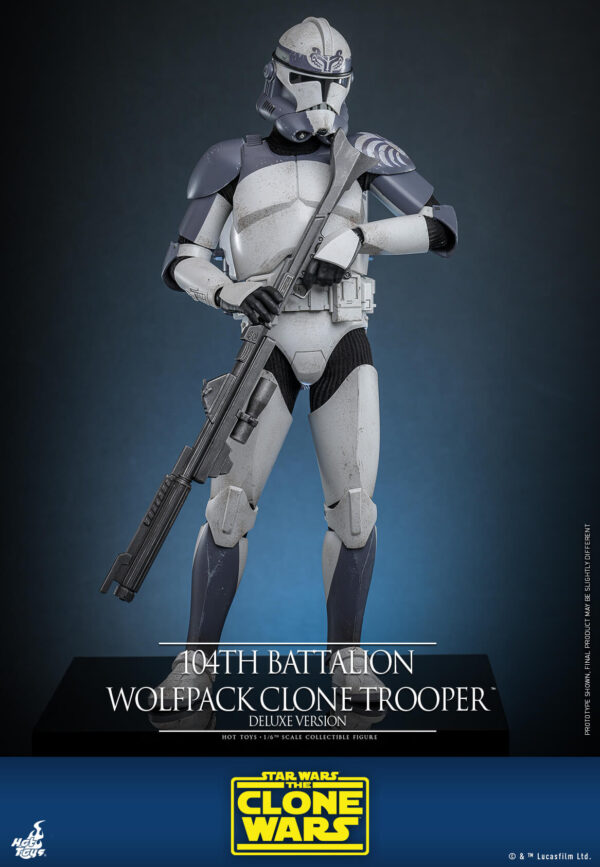 Wolfpack (3) Hot Toys Star Wars The Clone Wars - 104Th Batalion Wolfpack Clone Trooper Deluxe - Imagen 4