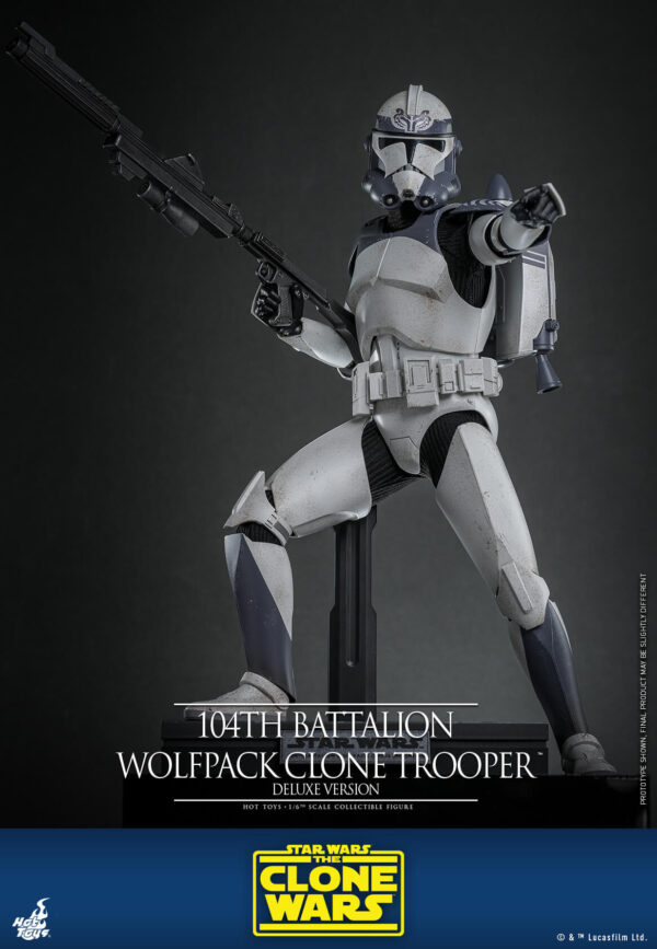 Wolfpack (4) Hot Toys Star Wars The Clone Wars - 104Th Batalion Wolfpack Clone Trooper Deluxe - Imagen 5