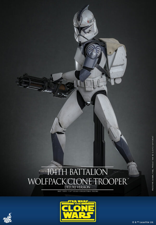 Wolfpack (5) Hot Toys Star Wars The Clone Wars - 104Th Batalion Wolfpack Clone Trooper Deluxe - Imagen 6