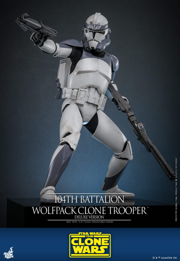 Wolfpack (6) Hot Toys Star Wars The Clone Wars - 104Th Batalion Wolfpack Clone Trooper Deluxe - Imagen 7