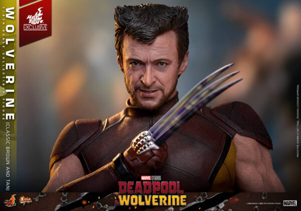WolvClassic (14) Hot Toys Deadpool and Wolverine - Wolverine (Classic Brown and Tan) - Imagen 15