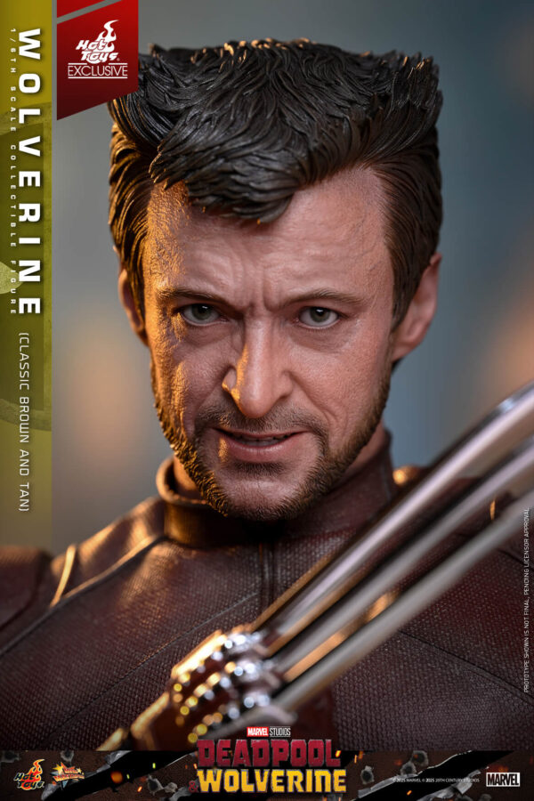 WolvClassic (15) Hot Toys Deadpool and Wolverine - Wolverine (Classic Brown and Tan) - Imagen 16