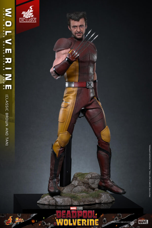 WolvClassic (2) Hot Toys Deadpool and Wolverine - Wolverine (Classic Brown and Tan) - Imagen 3
