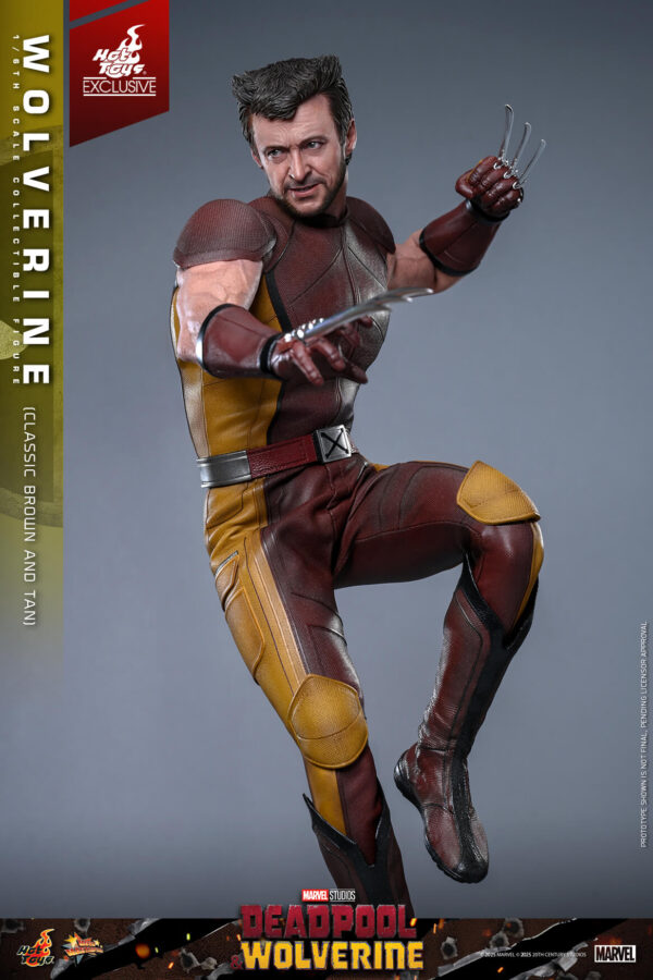WolvClassic (5) Hot Toys Deadpool and Wolverine - Wolverine (Classic Brown and Tan) - Imagen 6