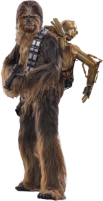 Hot Toys Star Wars Episode V - Chewbacca with Disassembled C-3po - Imagen 2