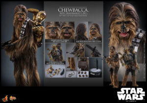 Hot Toys Star Wars Episode V - Chewbacca with Disassembled C-3po