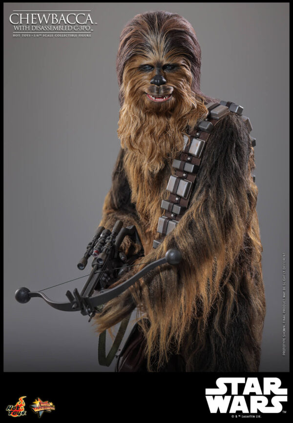 chewie (8) Hot Toys Star Wars Episode V - Chewbacca with Disassembled C-3po - Imagen 9